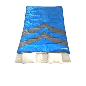 Saco de dormir kuple ntk casal azul e cinza