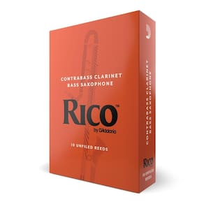 Palheta Clarineta Contrabaixo 1.5 (10 Peças) DAddario Rico [F035]