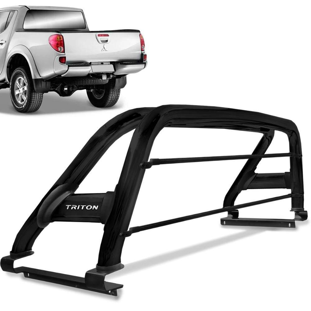 Santo Antonio L200 Triton 2008 a 2018 Duplo Preto Com Barra