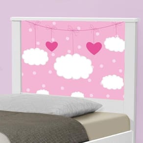 Cama Solteiro Nuvens Menina