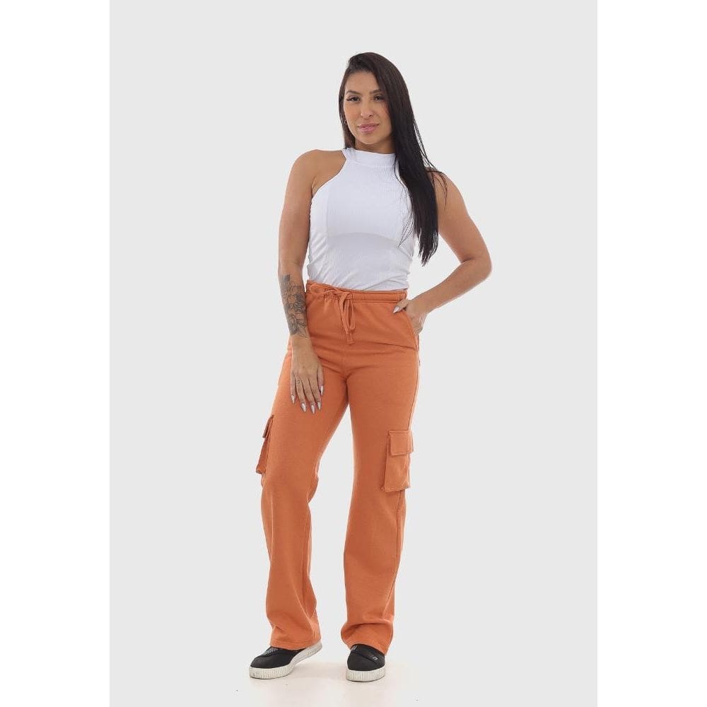 Calça 7926 Caramelo Moletom [F075]