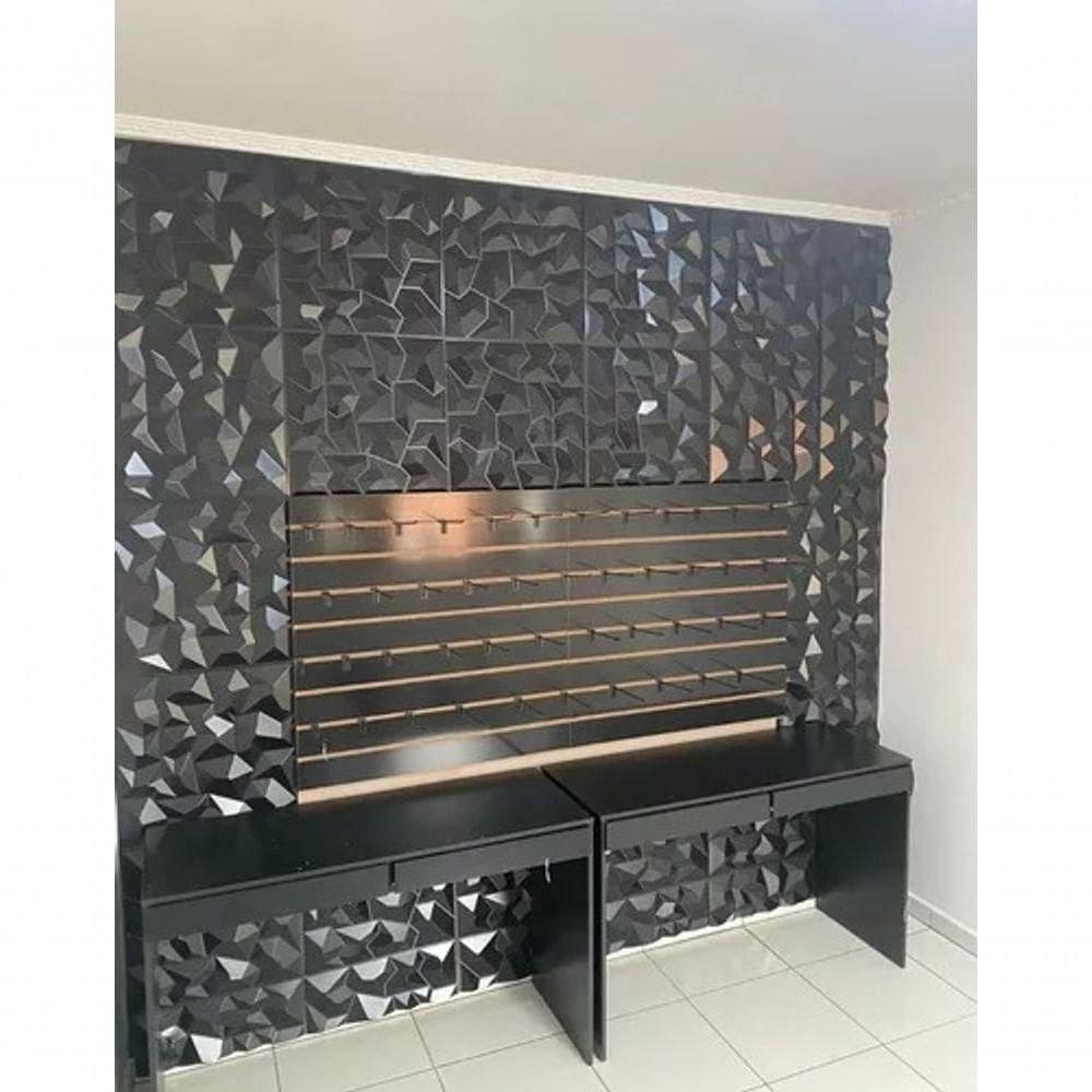 Kit 50 Placas 3d Auto Adesiva Revestimento De Parede Em Pvc