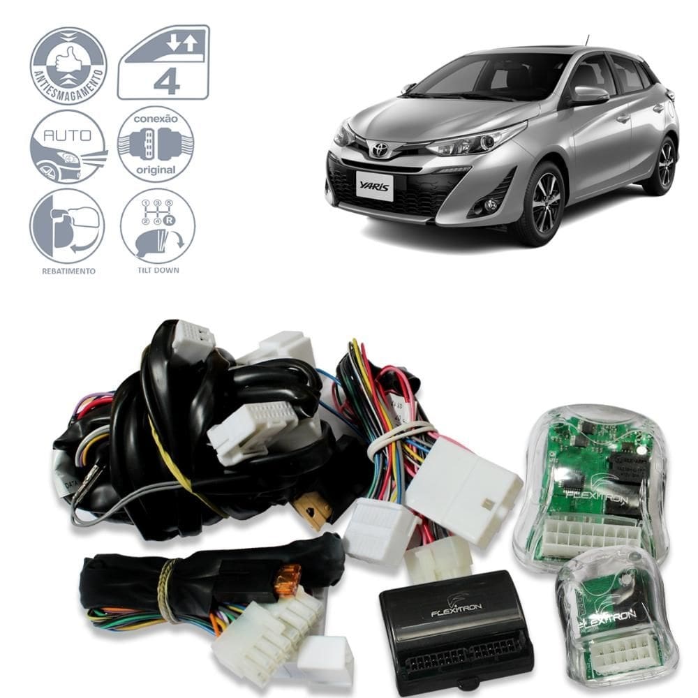 MóduloVidro Yaris XL Live 18 21 Tilt Down Acendimento Farol