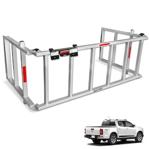 Extensor de Caçamba S10 Cab. Dupla 2012 a 2024 Rampa Prata Reforçado 350kg Gtnox