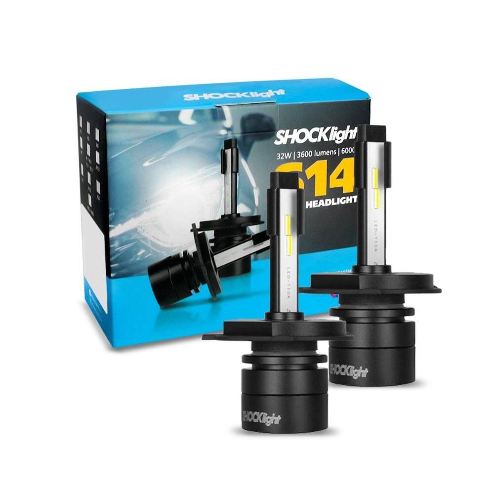 Kit Lâmpadas Super LED H4 S14 Nano 6000k Headlight 35w