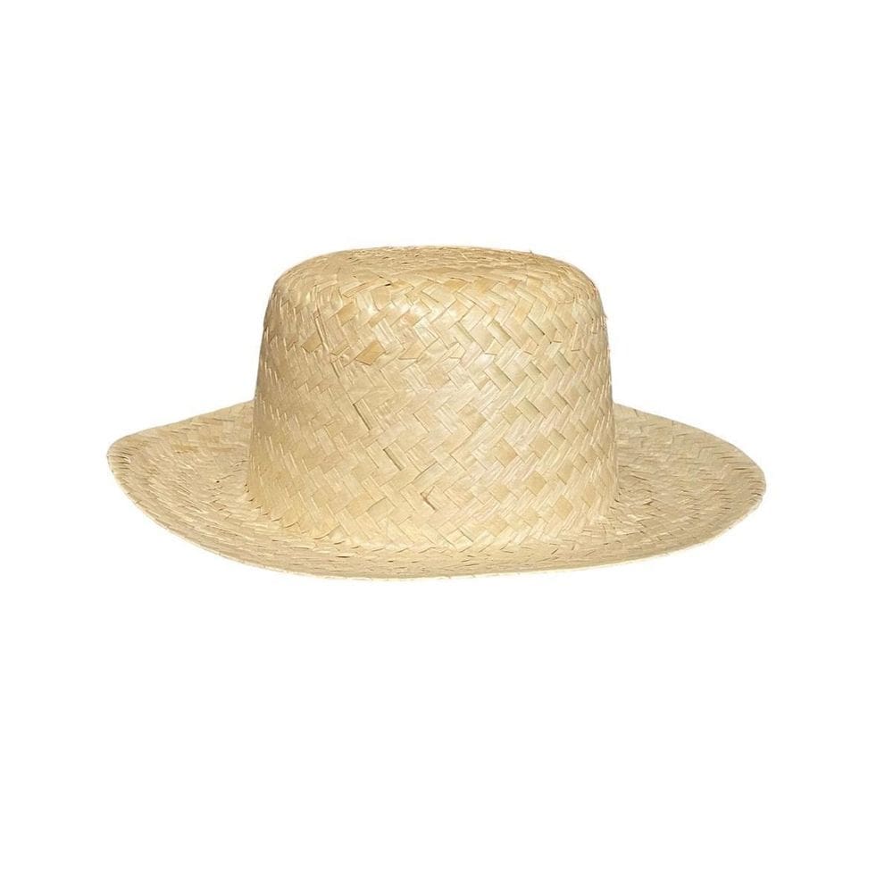 Mini Chapeu De Palha Caipira Festa Junina 28,5Cm Com 10Un