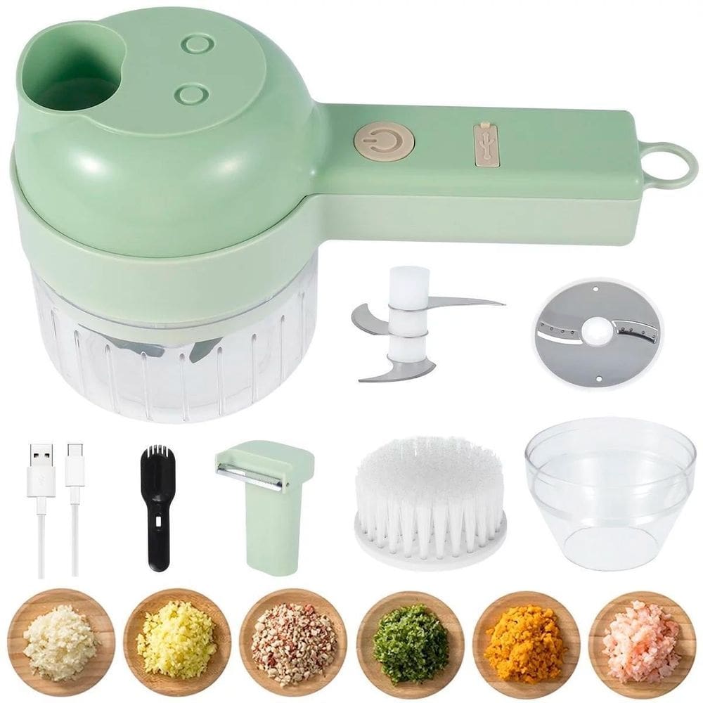 Processador Elétrico Cortador Fatiador Legume Multifuncional