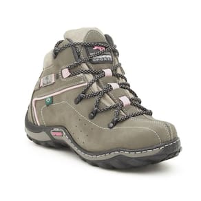 Coturno Feminino Adventure Couro Outdoor Cano Médio Trilha