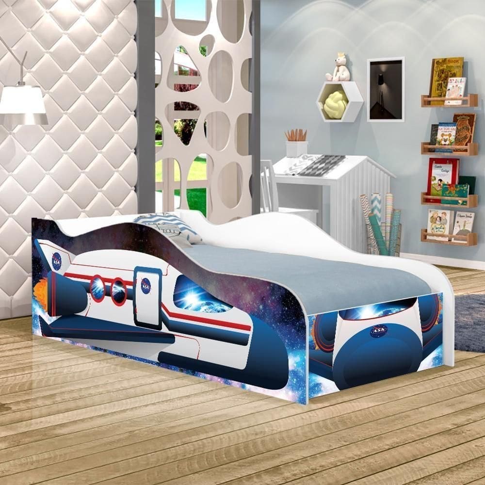 Cama ônibus Espacial Joy Azul Infantil