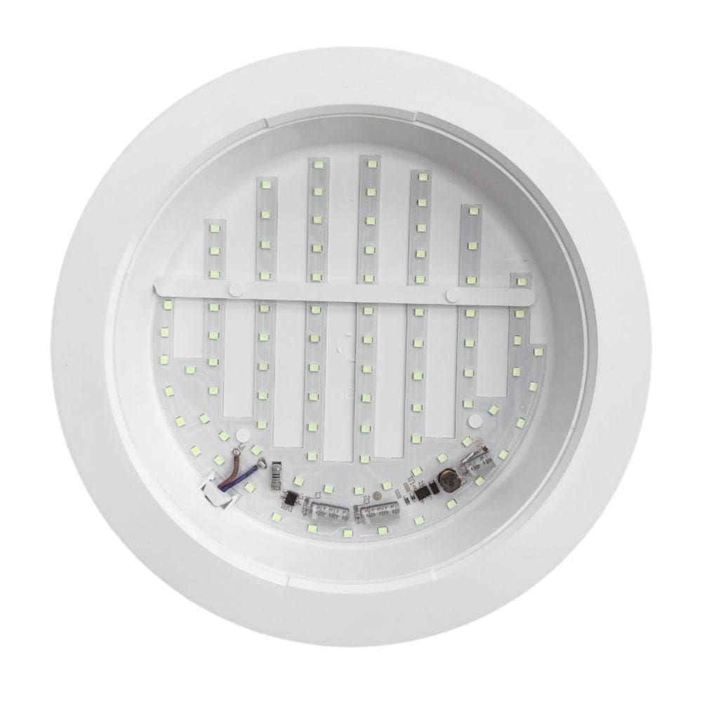 10 Painéis Placa De Led Taschibra 12w Lys Redondo Sobrepor 4000k Luz Neutra