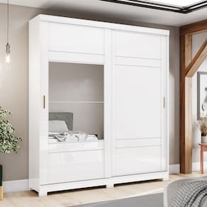 Guarda Roupa 02 Portas Deslizantes Turin Henn