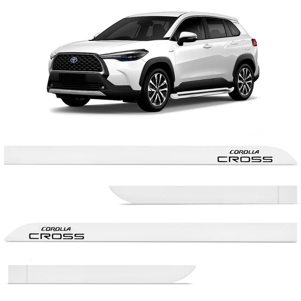 Friso Lateral Toyota Corolla Cross 2021 2022 Branco Polar