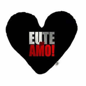Almofada Coração Pelúcia Eu Te Amo Vermelho Namorados Tamanho:M