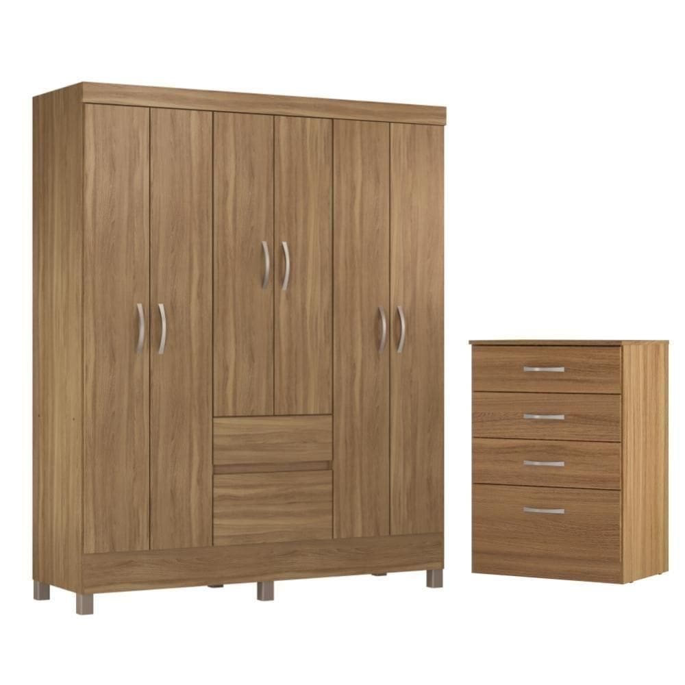 Jogo De Quarto Roupeiro E Comoda Bremen Amendola