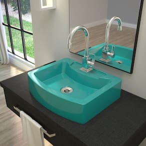 Kit Cuba RT41 com Válvula Click Botão 1 Polegada B Compace Azul Turquesa