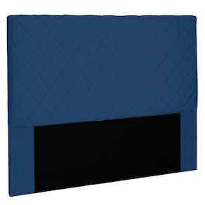 Cabeceira Estofada Box Queen Size 160cm Azul Marinho