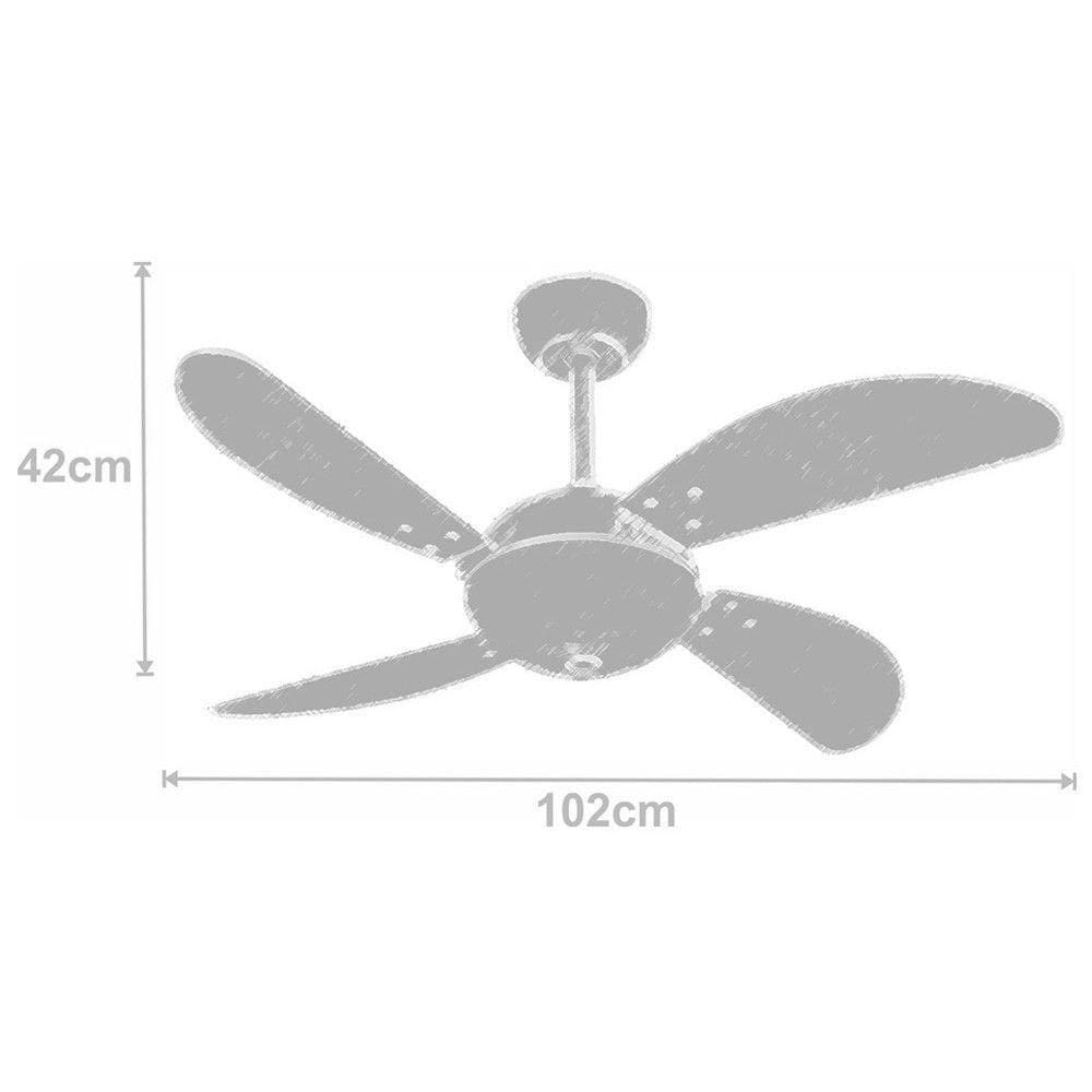 Ventilador Air Office Tabaco 220V E Controle Remoto