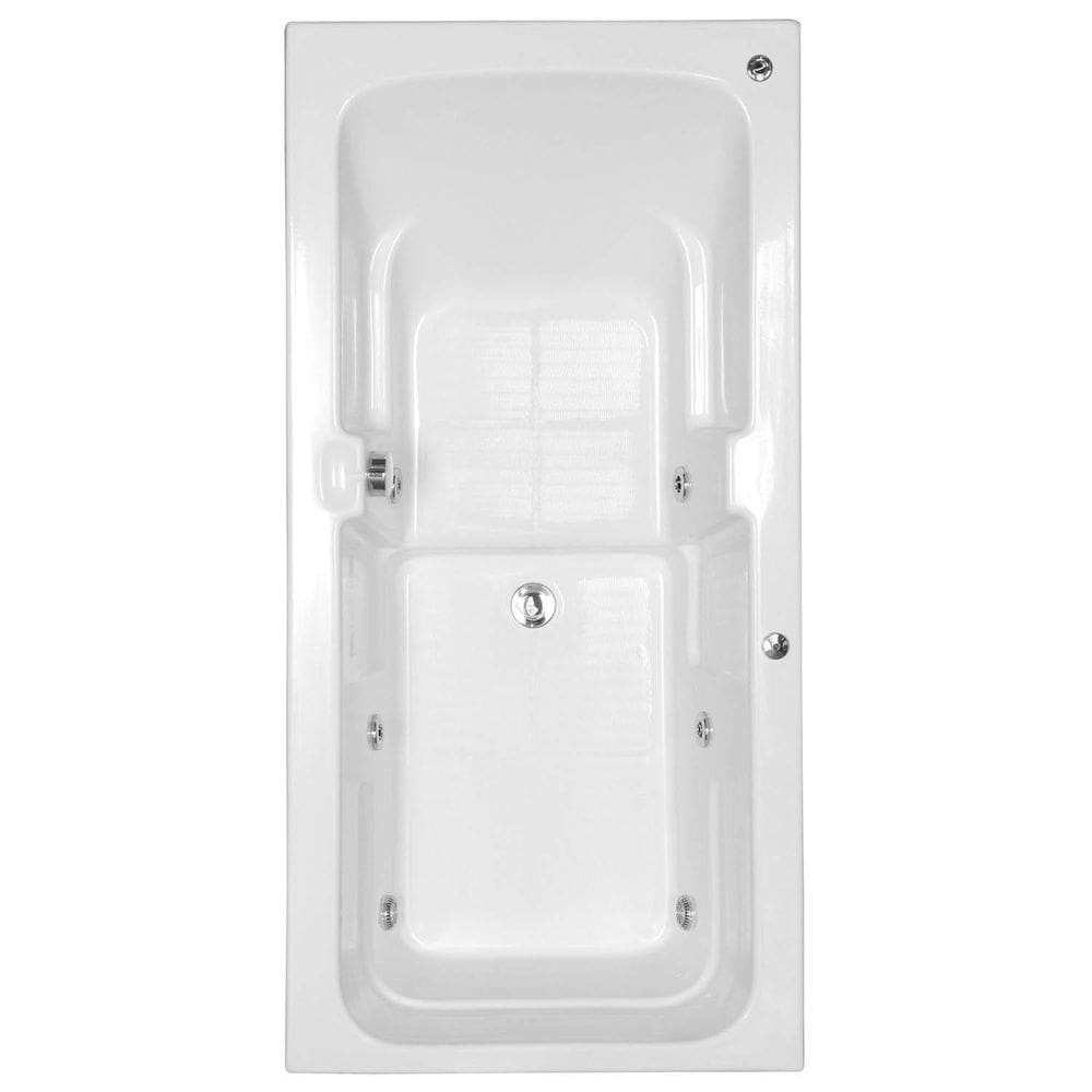 Banheira Hidromassagem Astra Box Super Luxo 120cmx80cmx44cm - 04 Jatos Branco Gel-Coat P4 Sem Aquecedor