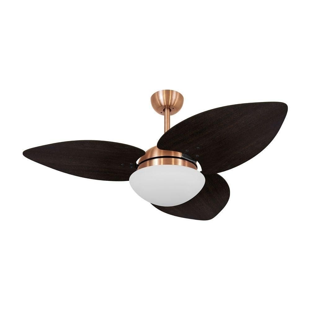 Ventilador De Teto Dormamu Cobre 3 Pás Tabaco 220v