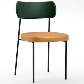 Cadeira Decorativa De Jantar Melina L02 Verde Musgo Whisky