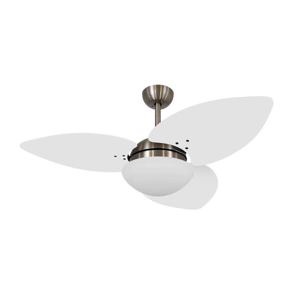 Ventilador De Teto Dormamu Bronze 3 Pás Branco 127v