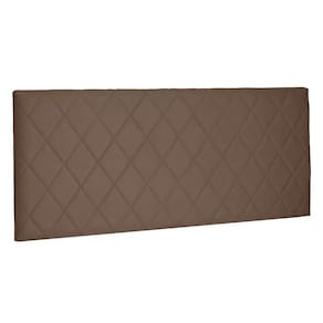Cabeceira Estofada Box Casal Esmeralda 140cm Caramelo