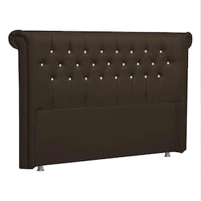 Cabeceira Queen Brescia P04 160 Cm Suede Marrom