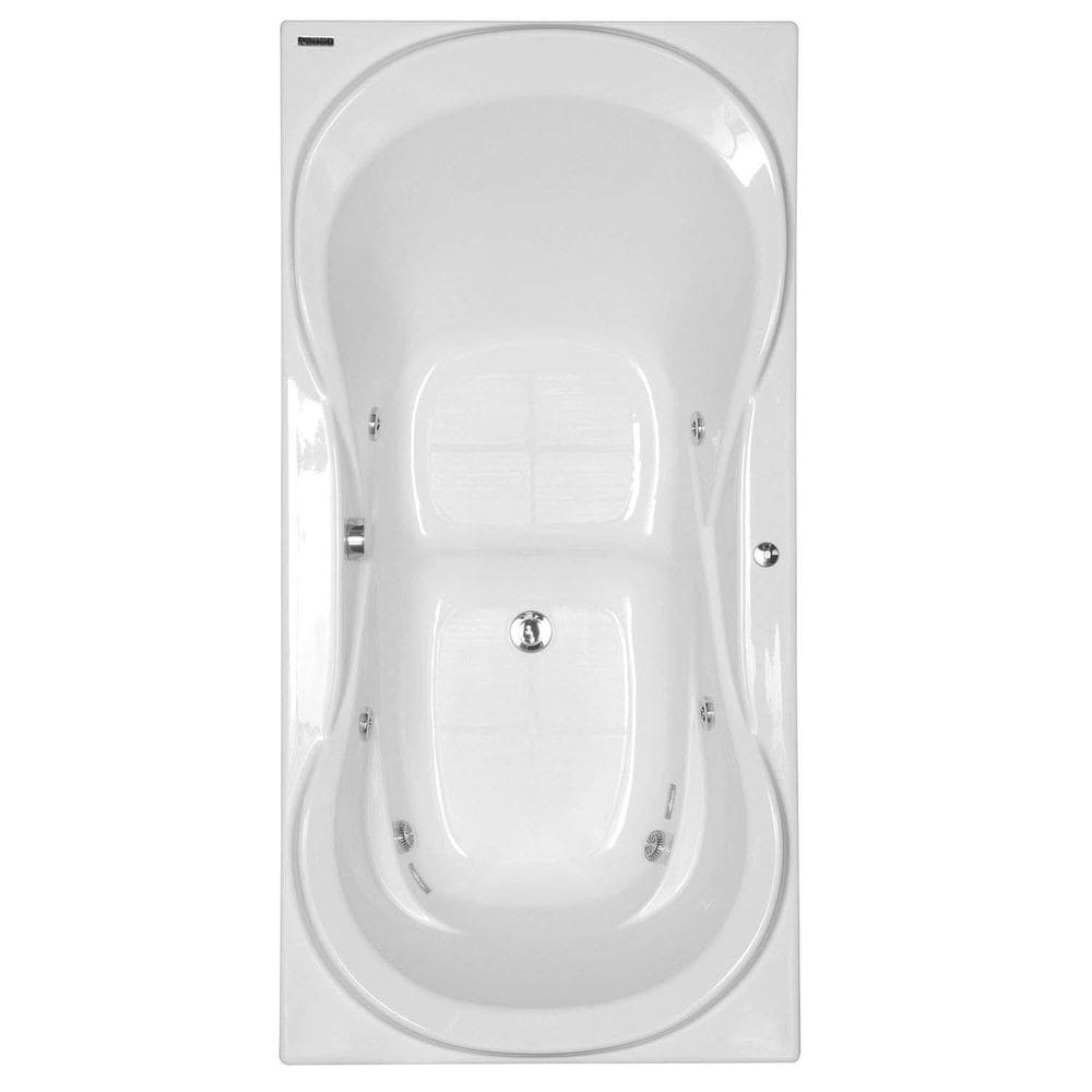 Banheira Hidromassagem Astra Due Luxo 170cmx90cmx44cm - 04 Jatos Branco Gel-Coat P3 Sem Aquecedor