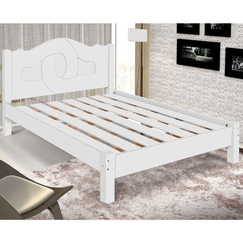 Cama De Casal Luca Branco