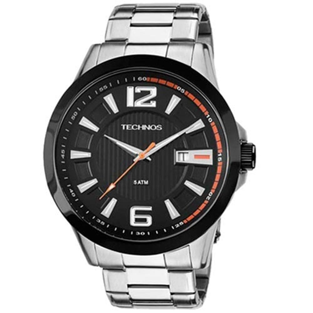 Relógio masculino technos aço 2115knv/1p