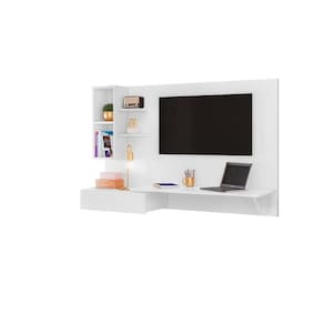 Escrivaninha Multifuncional Suspensa Safira Com Painel