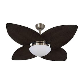 Ventilador De Teto Dormamu Bronze 4 Pás Palmae Tabaco 127v