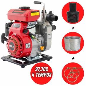 Motobomba Kwp12 à Gasolina 97,7cc 2,4hp 4t Para água Limpa