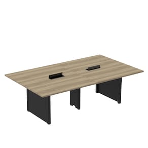 Mesa de Reunião 2400x1400 Mrcpb2414pp Noce Naturalle/Preto