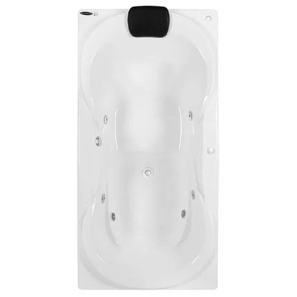 Banheira de Hidromassagem Due Super Luxo 180x90x50cm - P2 - 220v - sem Aquecedor Branco