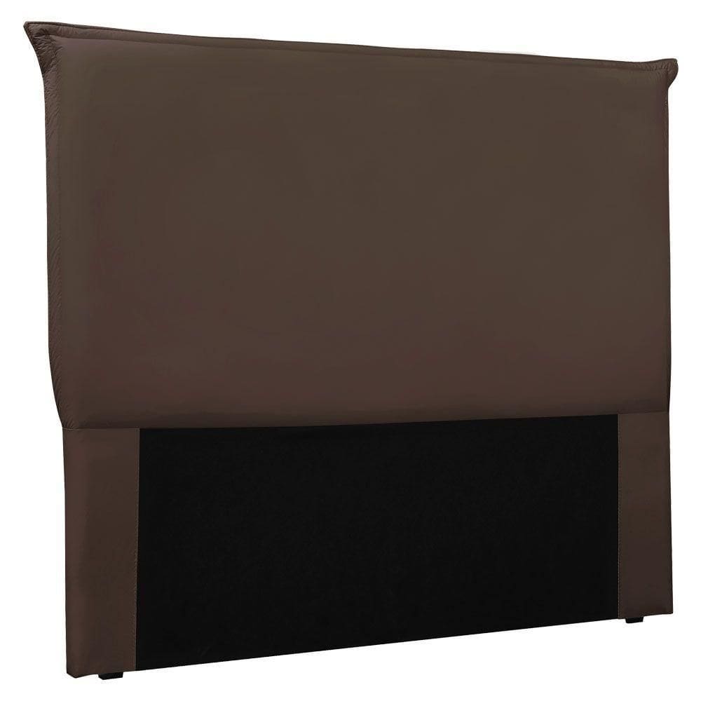 Cabeceira King 1,95m Veneza Veludo Marrom