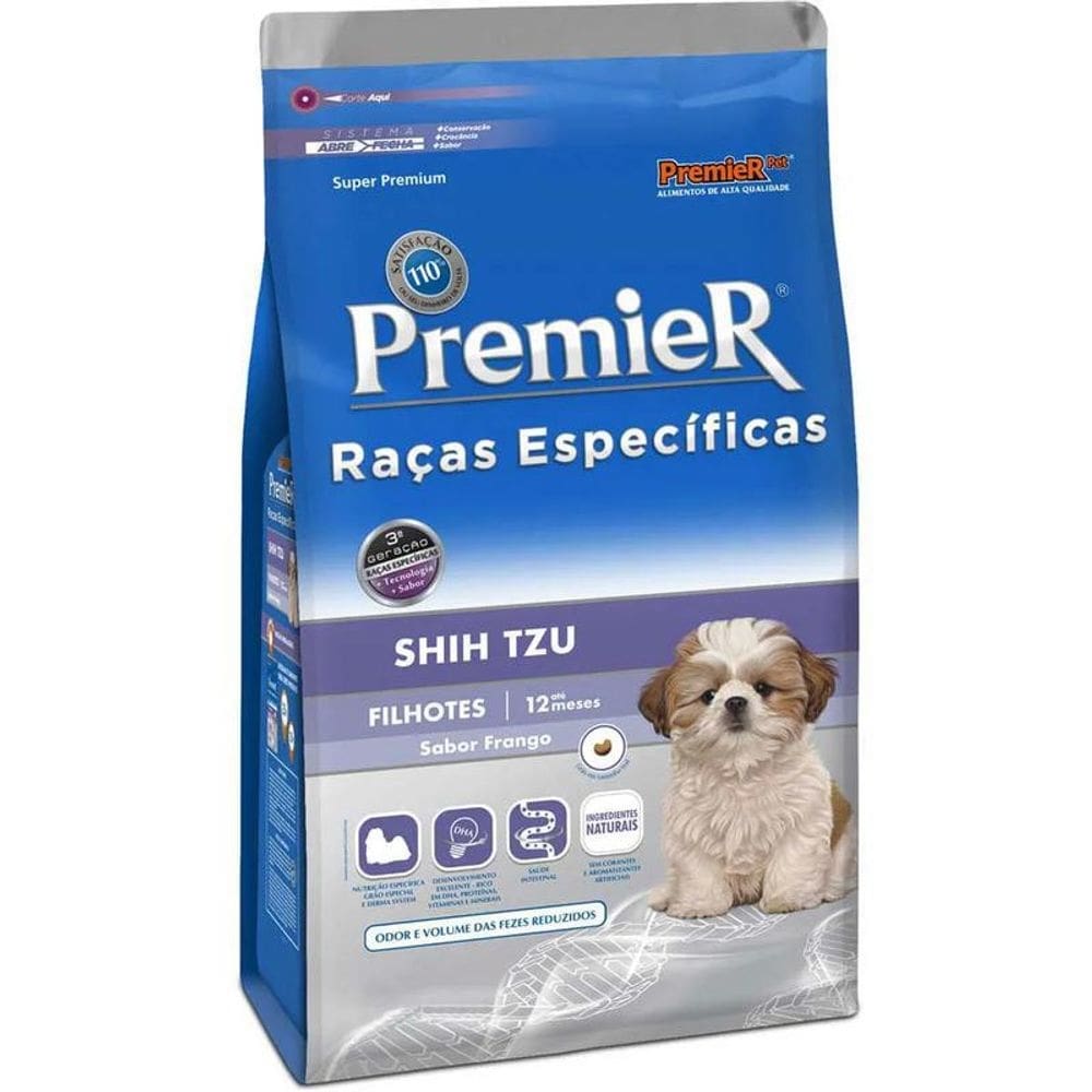 Ração premier raças específicas shihtzu filhotes 2,5 kg