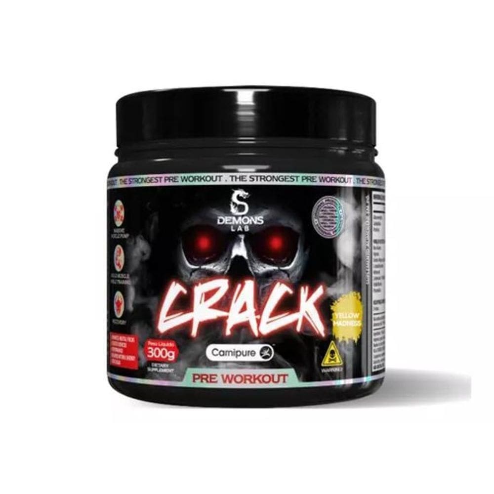 Pré treino crack 300g - energia e recuperação
