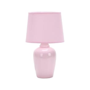 Luminária Abajur Taschibra Pottery 37cm E27 Bivolt Rosa