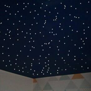 Kit fibra ótica 300 branco misto noite estrelado quarto teto