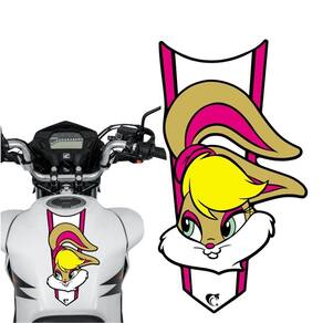 Adesivo Faixa Gravata Sem Resina Lola Bunny Azul Cor Rosa