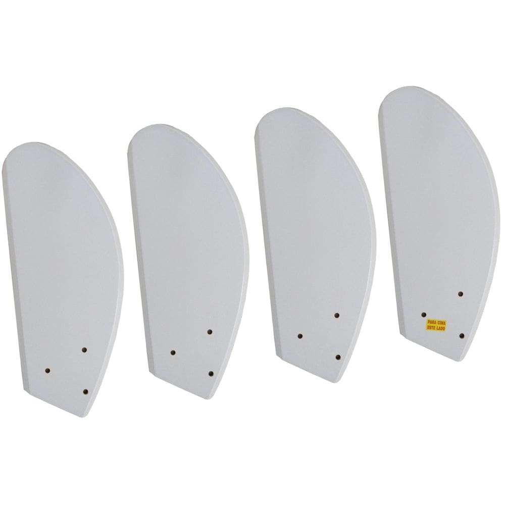 Jogo 4 pás para ventilador volare mini fly branco