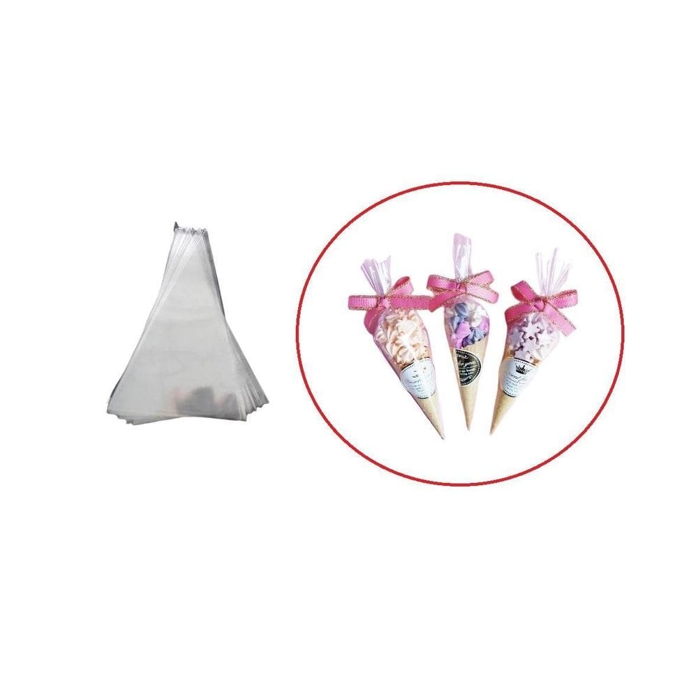 Cone poli cenoura 15x30cm saco lembrancinha kit 400un