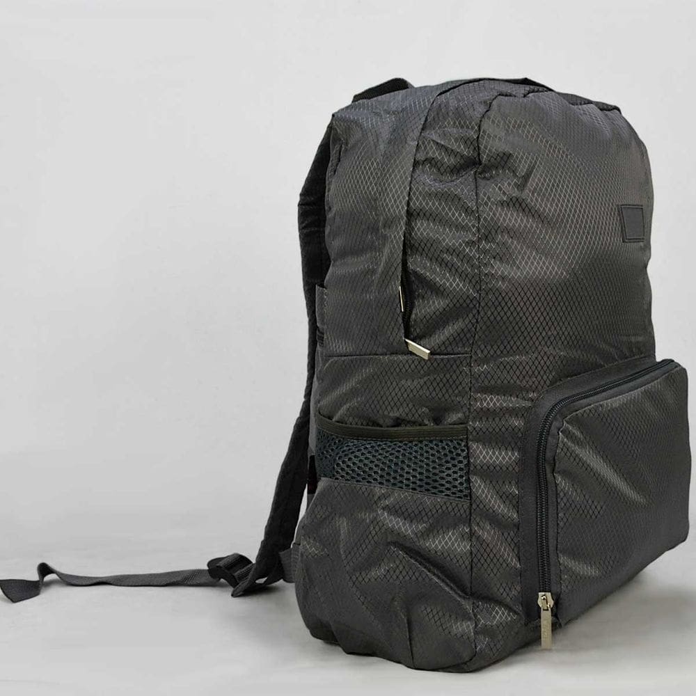 Mochila Escolar Viagem Bolsa Academia Unissex Dobrável Cinza CBRN17614