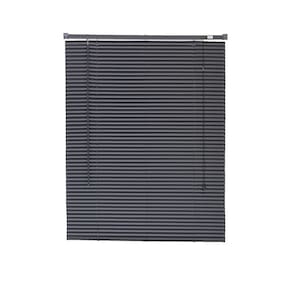 Persiana horizontal pvc preta 140 l x 160 a cortina completa