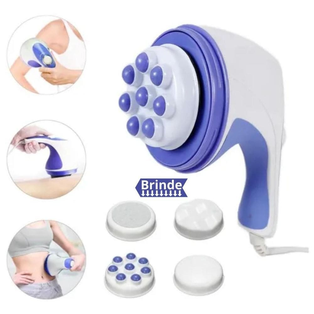 Drenagem linfática massageador orbital spin relax premium
