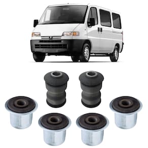 Kit 6 bucha mola traseira suspensão peugeot boxer 1998-2007