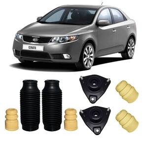 Kit coxim batente dianteiro traseiro cerato 2010 2011 2012