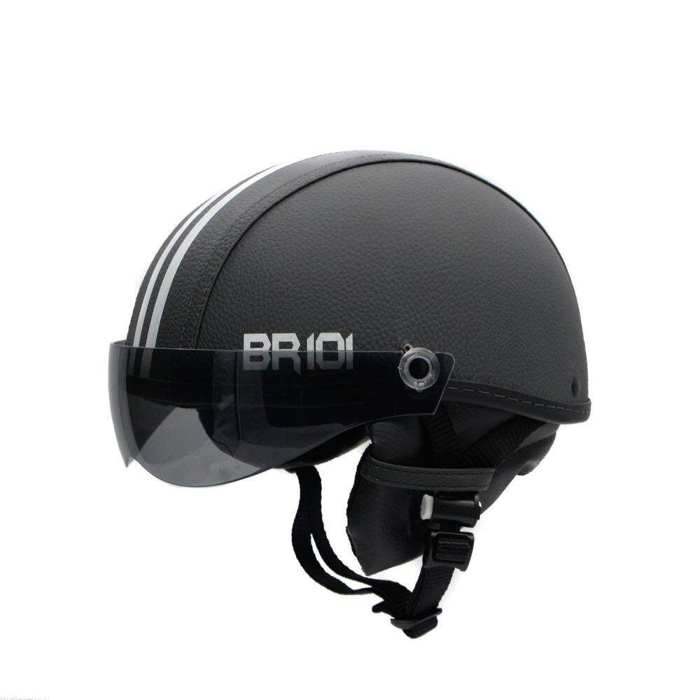 Capacete coquinho scooter elétrica bike grafite viseira
