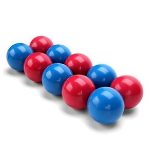 Bolas mata mata 50mm lisa bilhar sinuca azul e vermelha